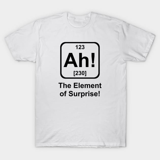 The Element of Surprise! T-Shirt by SillyShirts